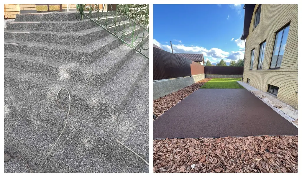 Покрытие из резиновой крошки